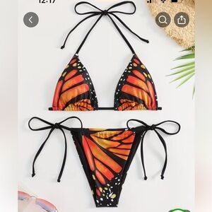 Orange Butterfly Bikini